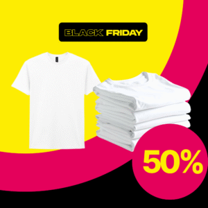 Black Friday Bundle Gildan Softstyle T-shirts White 60pcs