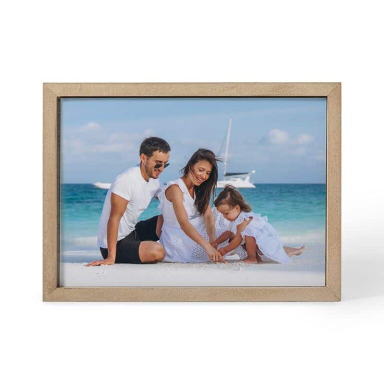 Houten Fotoframe Gezin Strand 1