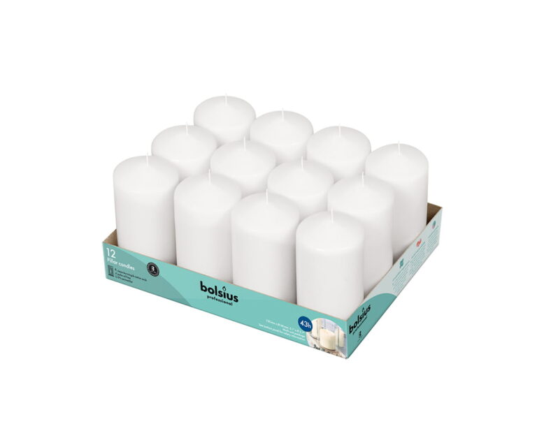 Stompkaarsen Bolsius 68 x 13 cm Tray 12 stuks 1