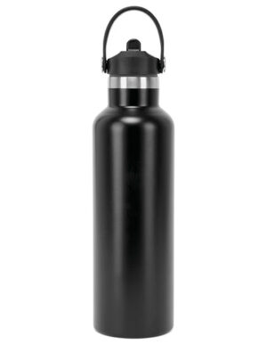 Vacuum Sports Water Bottle with Flip Up Straw