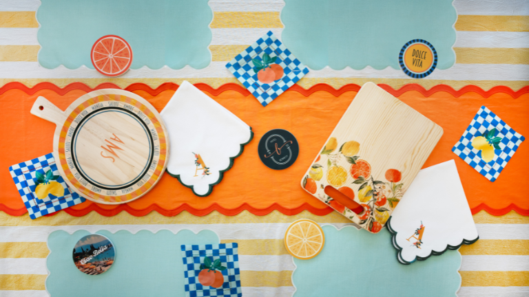 Sawgrass VersiFlex Table Decorated Picknick Cutting Boards