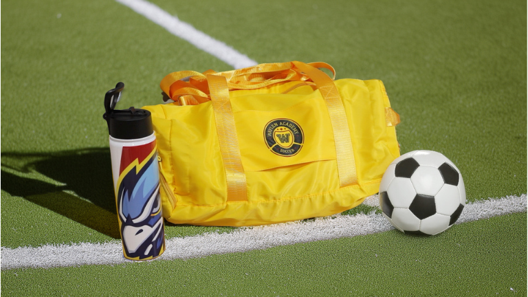 Soccer Field with Yellow Polyester Bag VersiFlex Sawgrass
