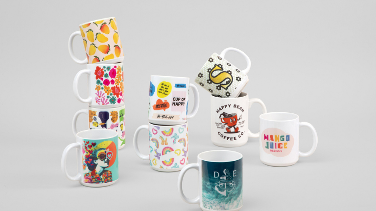 Sublimation Mugs White Stackable Group Designs