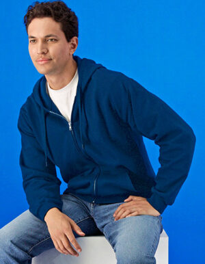 Softstyle® Midweight Fleece Adult Full Zip Hooded Sweatshirt