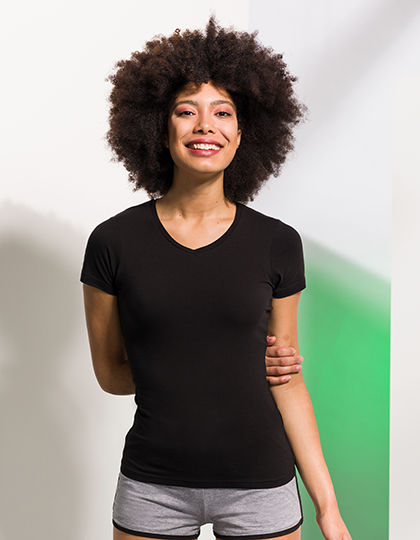 Women´s Feel Good Stretch V-Neck T 1 Women´s Feel Good Stretch V-Neck T