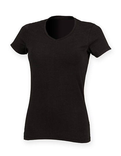 Women´s Feel Good Stretch V-Neck T 2 Women´s Feel Good Stretch V-Neck T - Image 2