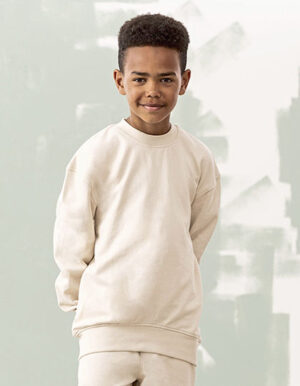 Kids' Sustainable Fashion Curved Hem Sweat