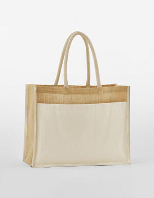 Cotton Pocket Natural Starched Jute Shopper