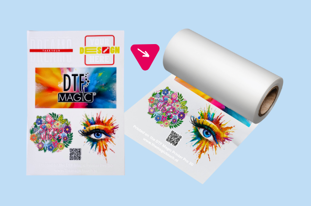 DTF Film Roll Designs Close Up Transfer