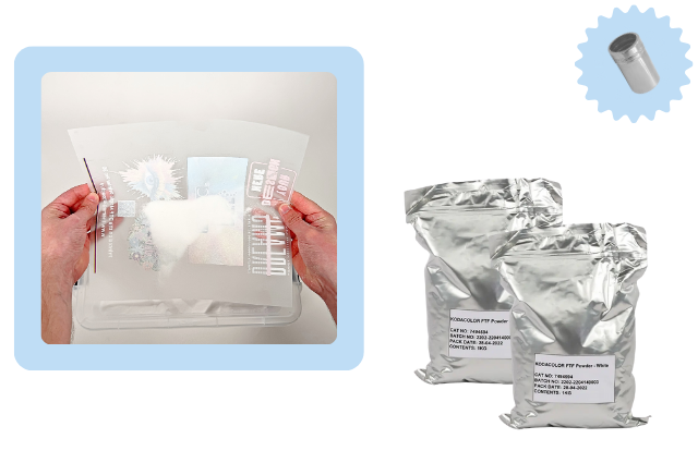 DTF Powder Film Prints Holding Hands