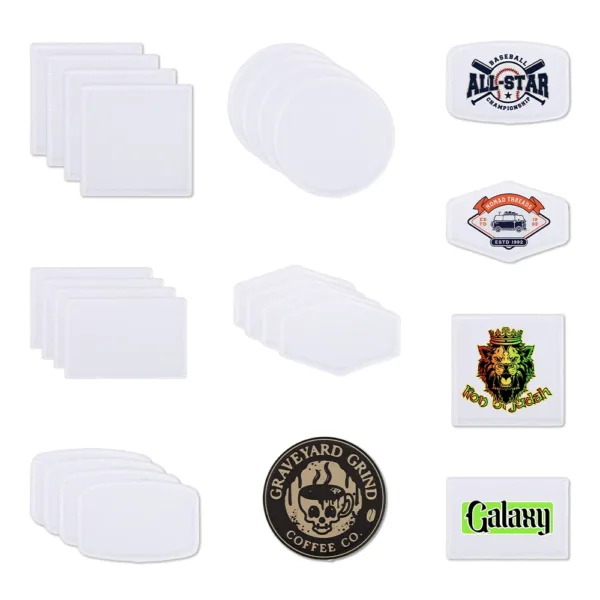 Fabric Patches (5 Pack) White