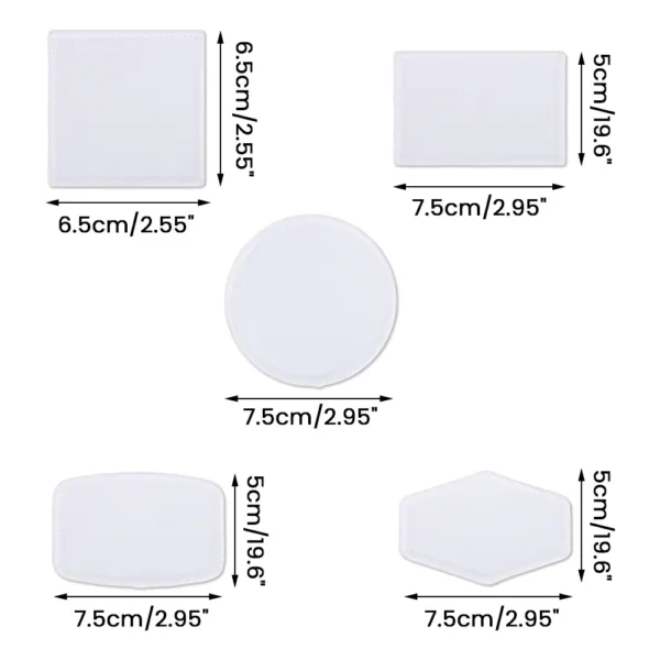 Fabric Patches (5 Pack) White – Bild 6