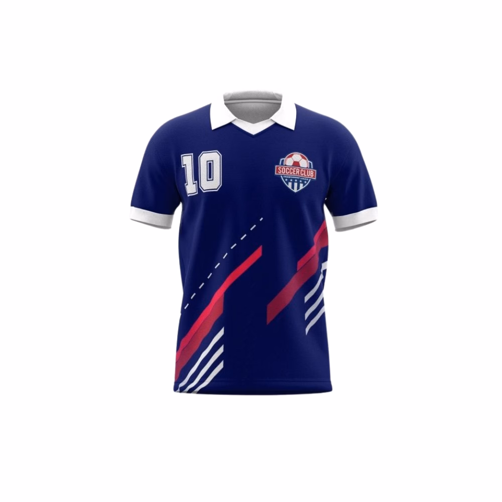 Blue Poloshirt Soccer Design Roland TY 300i