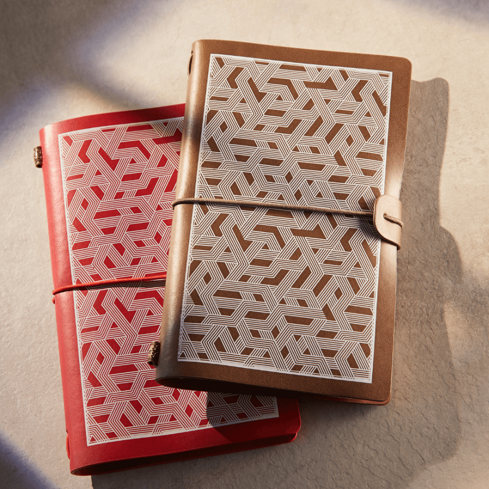 Leather Notebook printed with Hard Surface Transfer Paper TheMagicTouch CPM 6.2