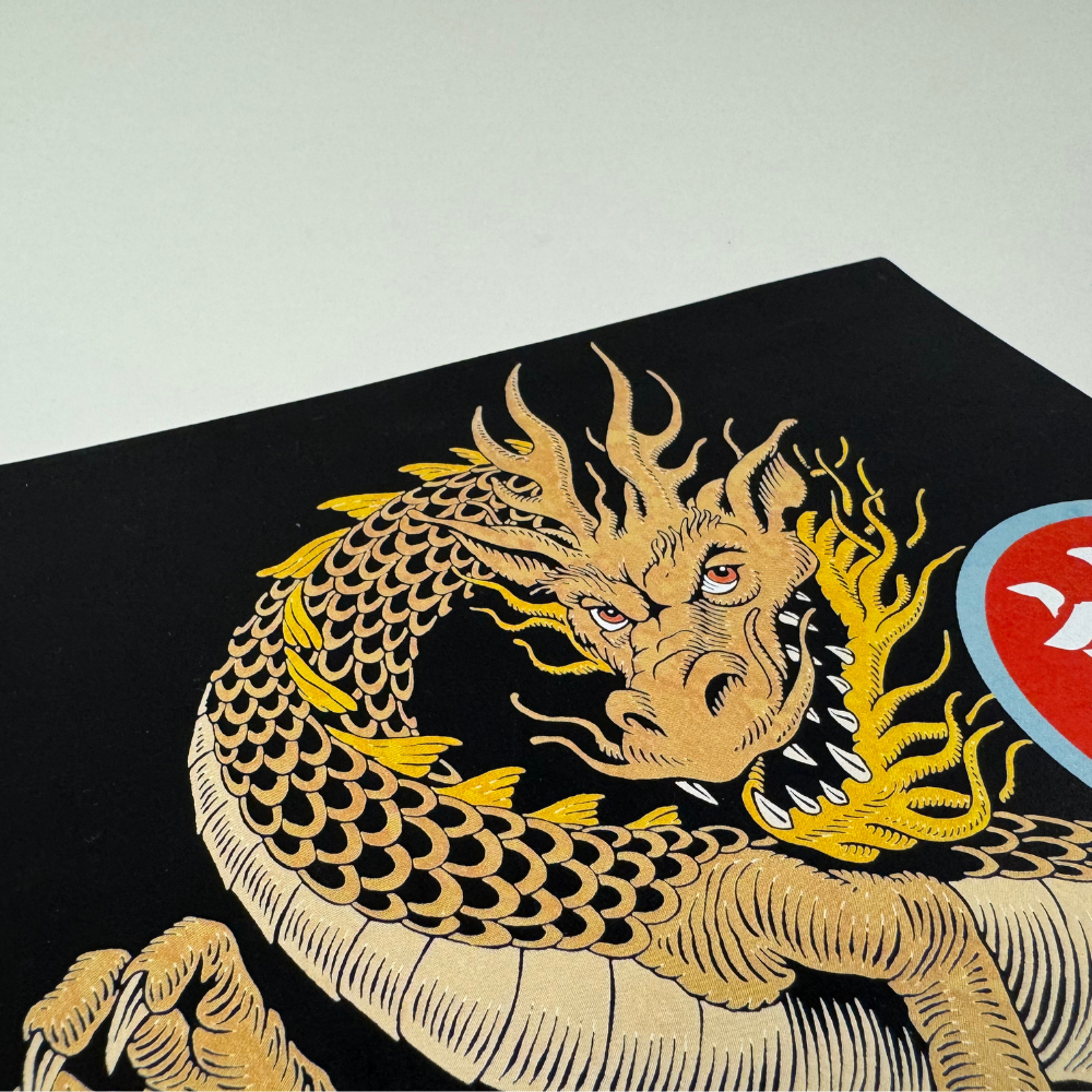 Leather printed with TheMagicTouch WOW Dark