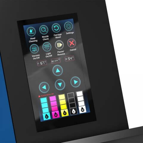 Close Up Touch Control Screen