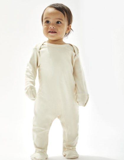 Baby Sleepsuit With Scratch Mitts 1 Baby Sleepsuit With Scratch Mitts