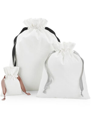 Cotton Gift Bag with Ribbon Drawstring
